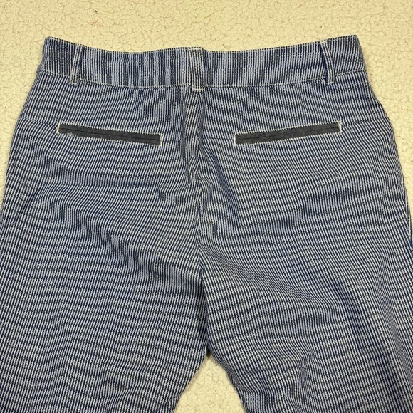 Anthropologie Cartonnier Charlie Trouser Seersucker Cropped Pants Women’s 14 - Picture 5 of 7